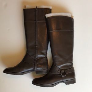 Ralph Lauren Sulita Dark Brown Riding Boot